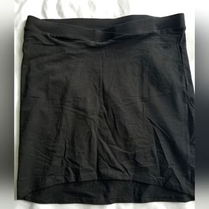 Black, super soft and stretchy mini skirt